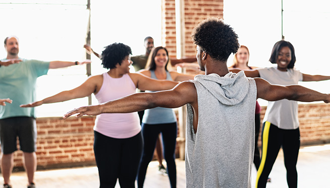 Powering activity for National Fitness Day